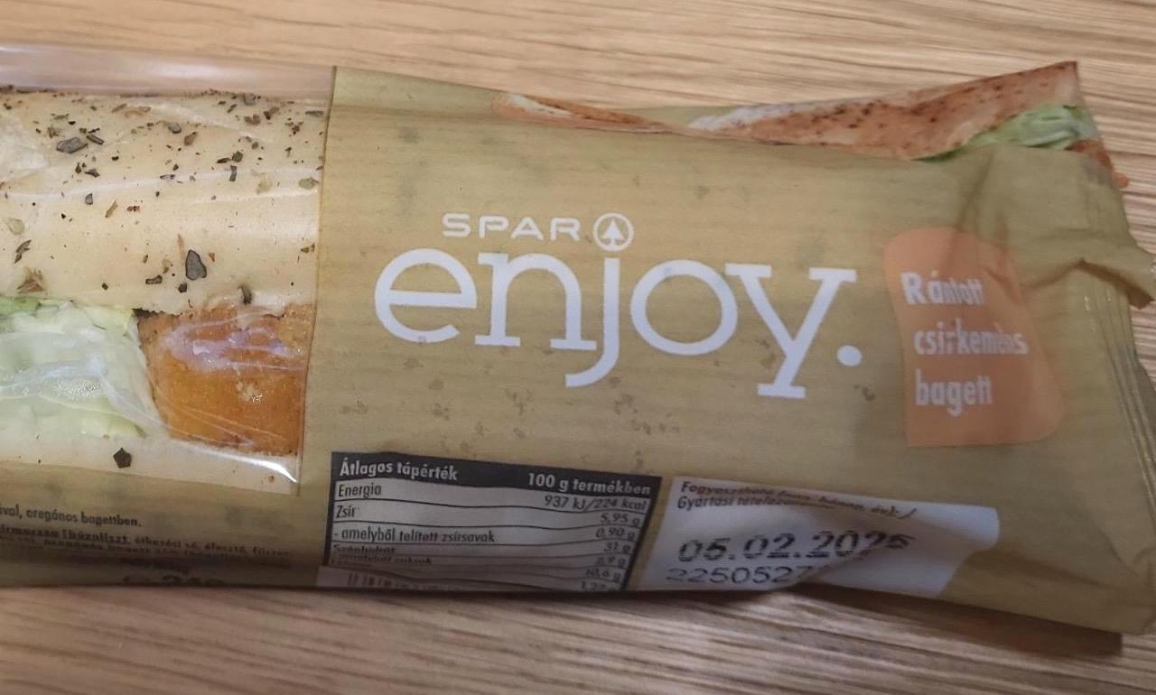 Képek - Rántott csirkemell bagett Spar Enjoy