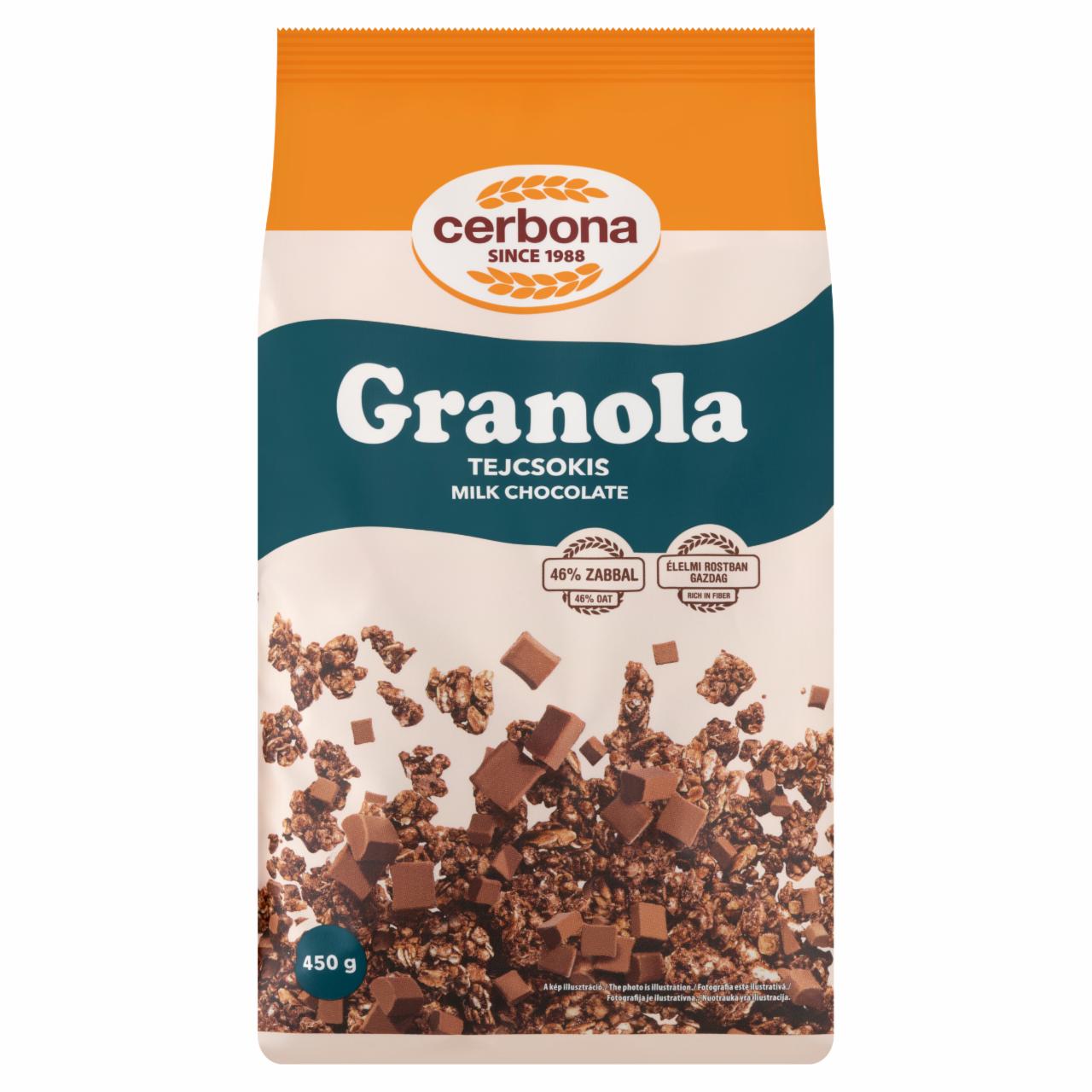 Képek - Cerbona tejcsokis granola 450 g