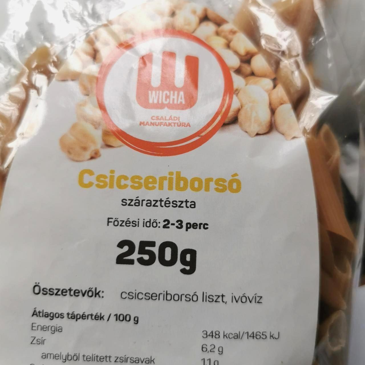 Képek - Csicseriborsó száraztészta Wicha