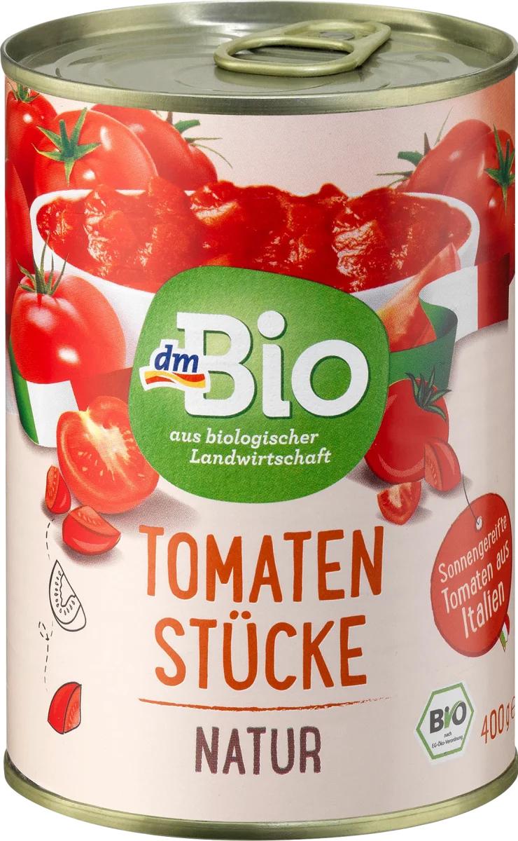 Képek - Bio Tomaten stücke natur aprított paradicsom dmBio