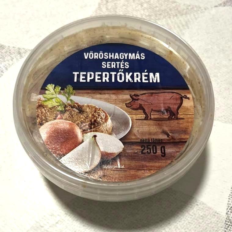 Képek - Vöröshagymás sertés tepertőkrém Aldi