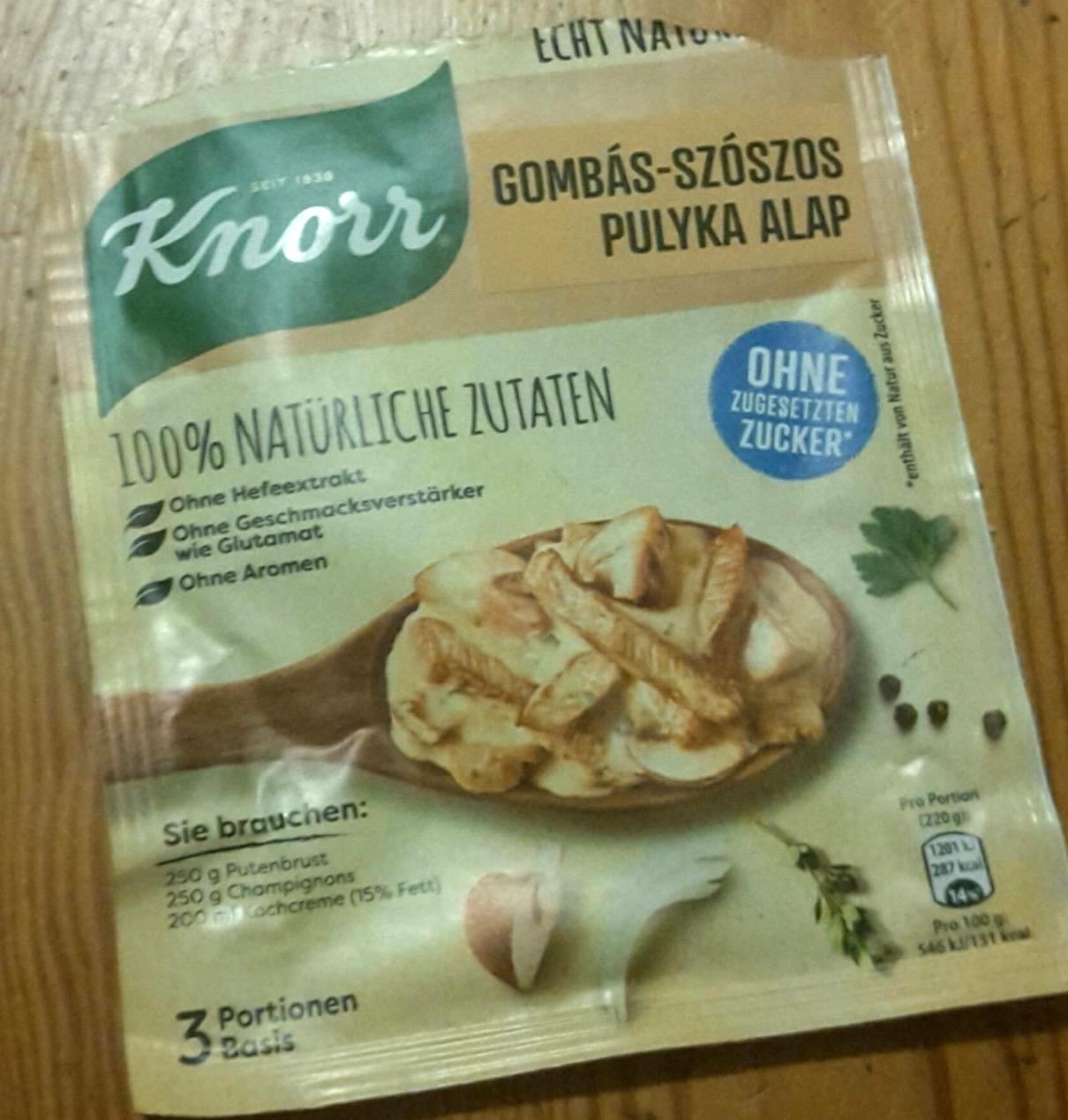 Képek - Gombás szószos pulyka alap Knorr