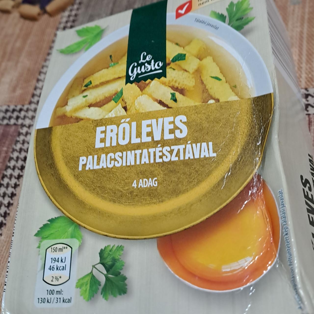 Képek - Erőleves palacsintatésztával, Le Gusto