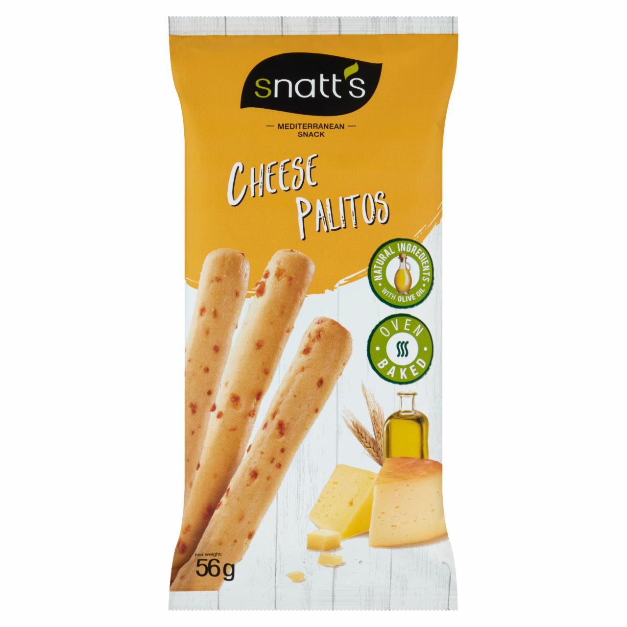 Képek - Snatt's ropogós pálcikák sajttal és olívaolajjal 56 g