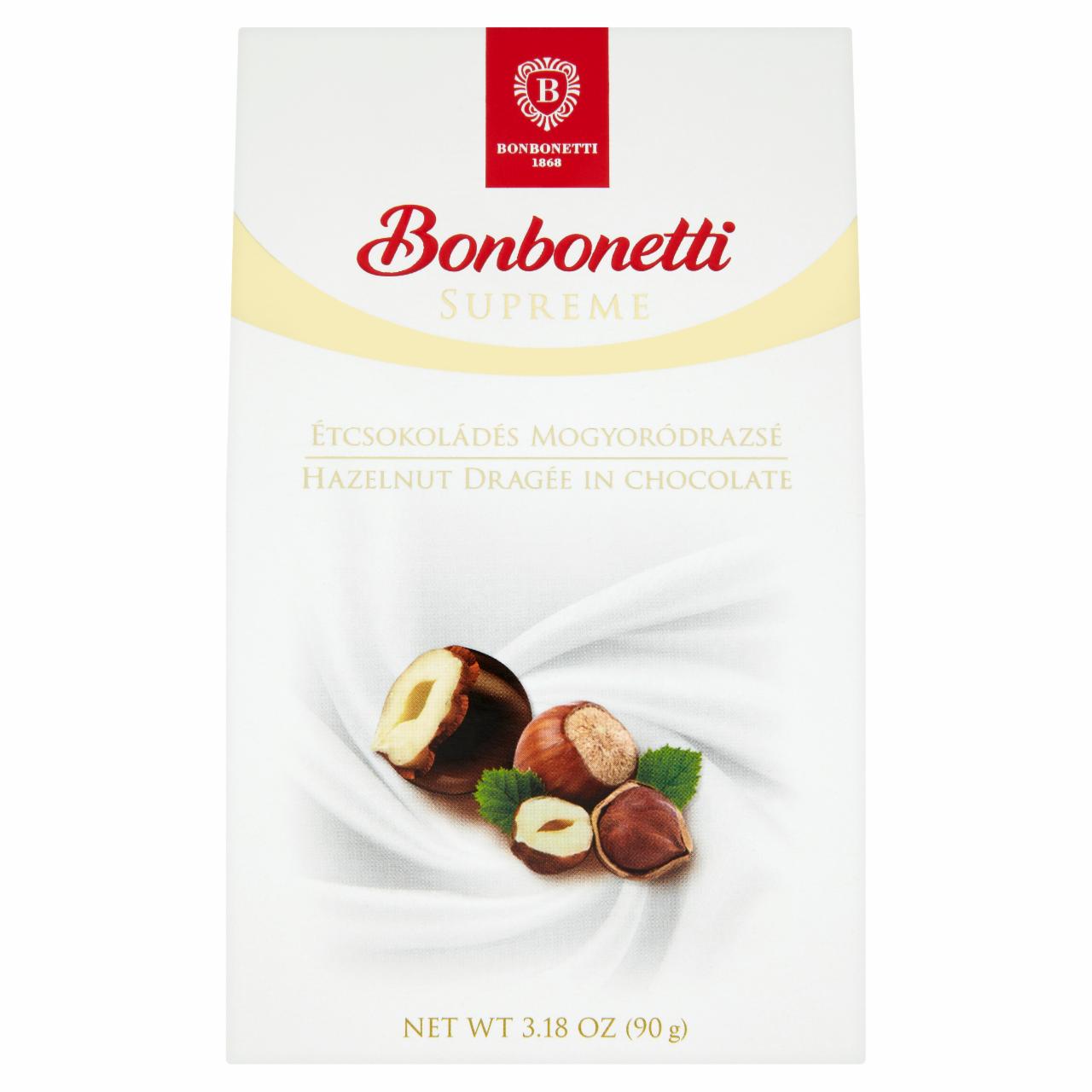Képek - Bonbonetti Supreme étcsokoládés mogyoródrazsé 90 g