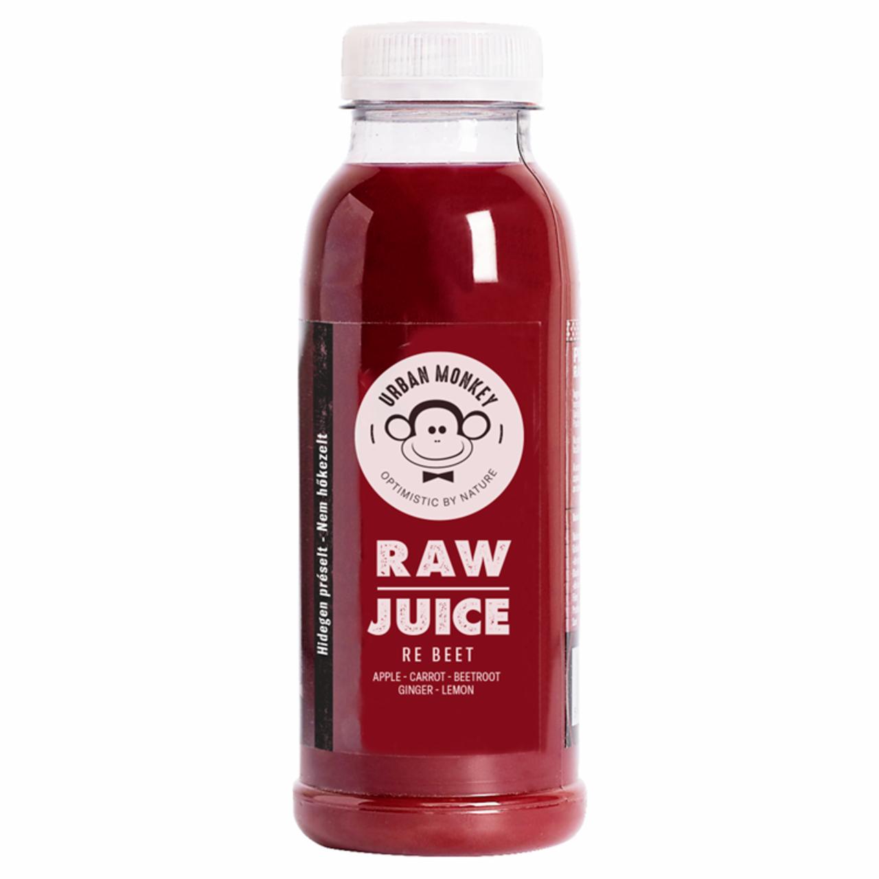 Képek - Urban Monkey Raw Juice Re Beet vegyes gyümölcs- és zöldséglé 250 ml