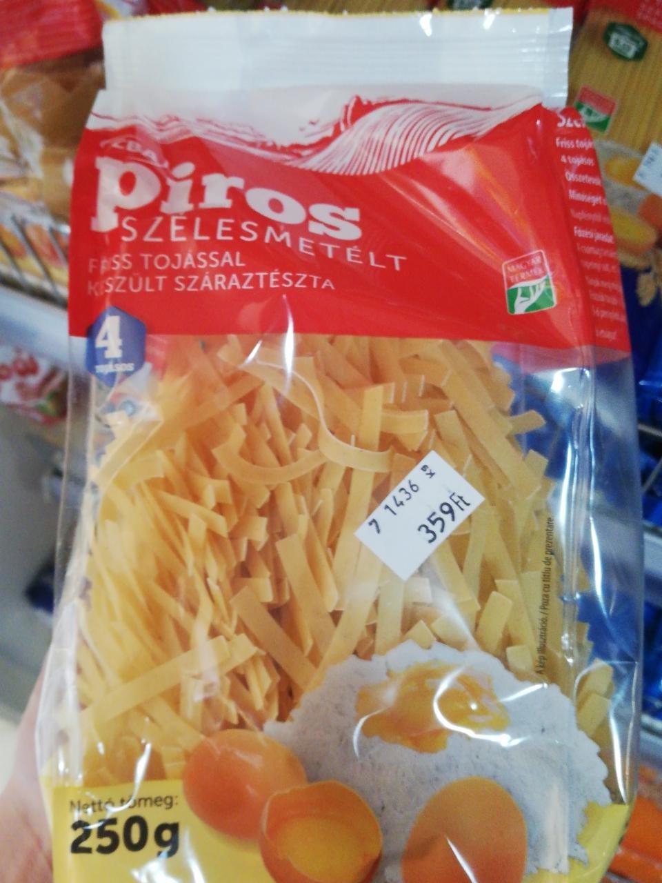 Képek - 4 tojásos száraztészta szélesmetélt CBA Piros