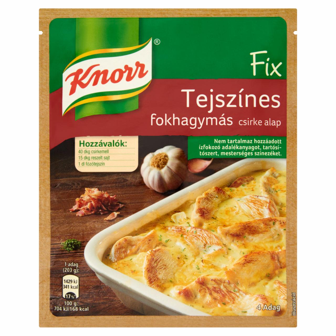 Képek - Knorr tejszínes fokhagymás csirke alap 47 g
