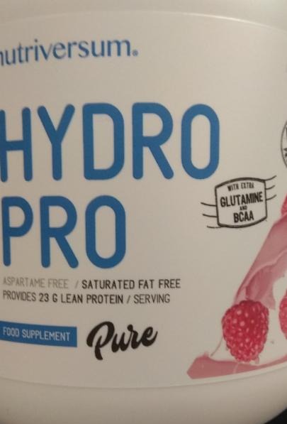 Képek - Hydro Pro pure fehérje por málnás Nutriversum