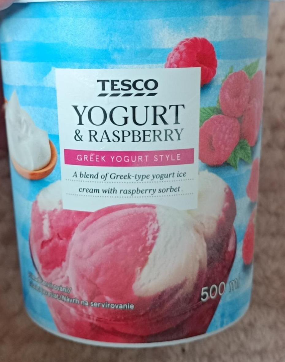 Képek - Tesco joghurt jégkrém málnaszorbéval