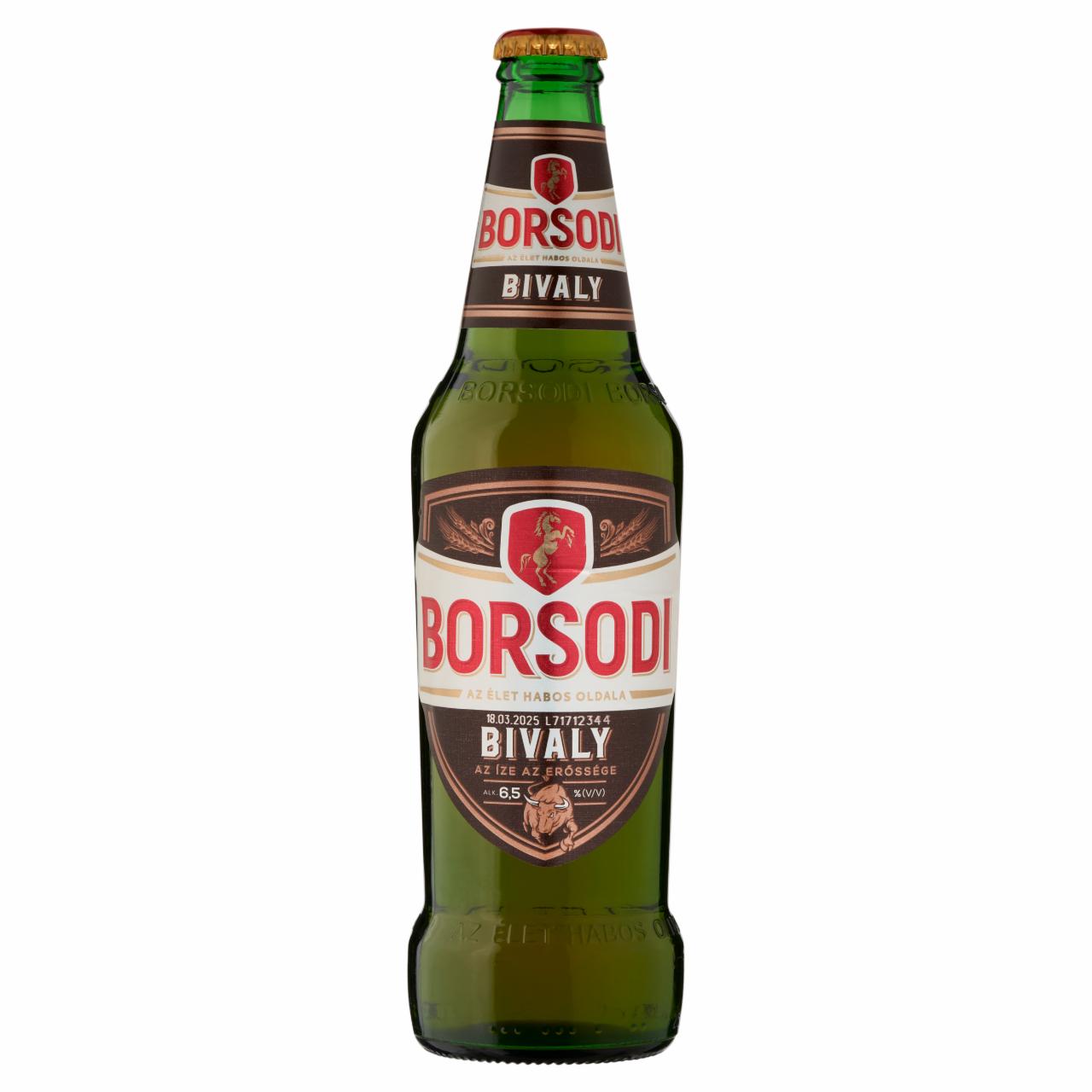 Képek - Borsodi Bivaly minőségi világos sör 6,5% 0,5 l