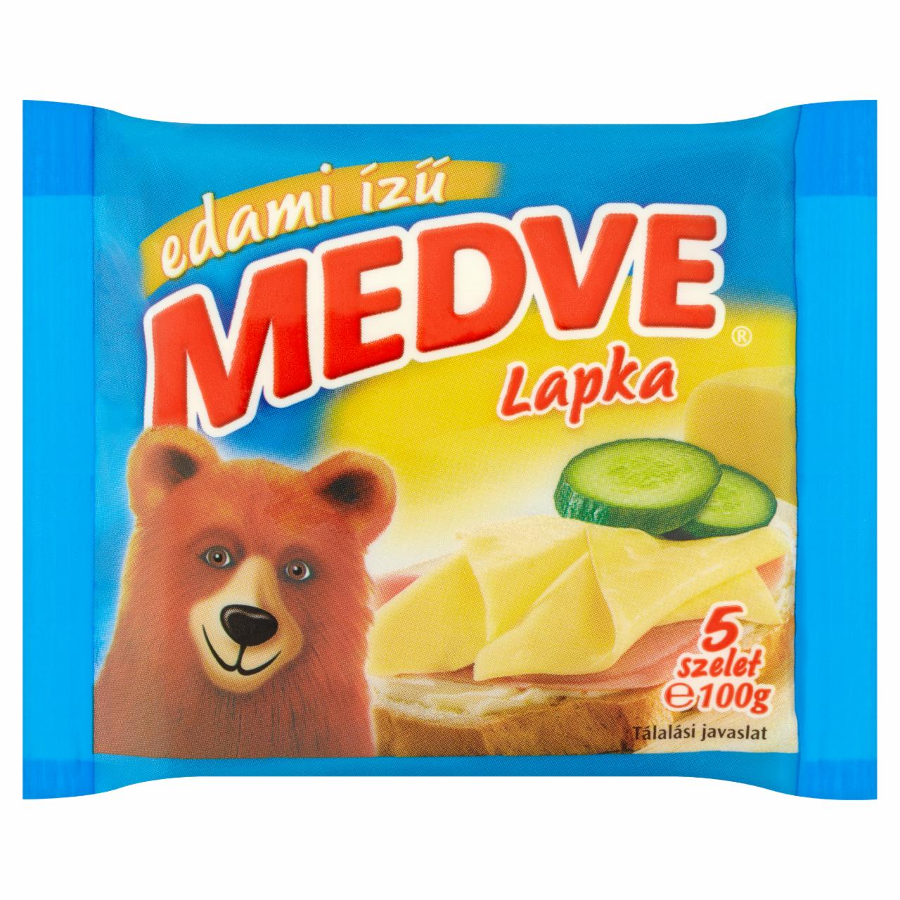 Képek - Medve Lapka edami ízű ömlesztett sajtszeletek 5 db 100 g