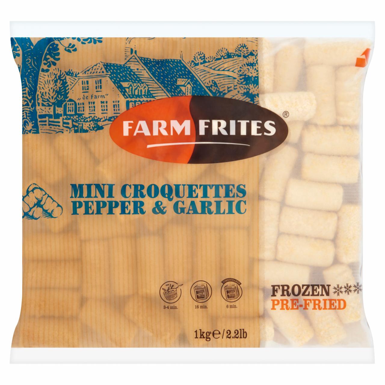 Képek - Farm Frites elősütött, fagyasztott, fűszeres krokett 1 kg