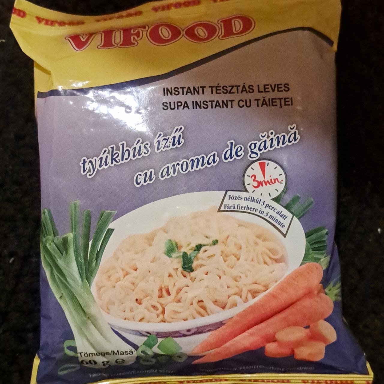 Képek - Instant tésztás leves Tyúkhús ízű Vifood