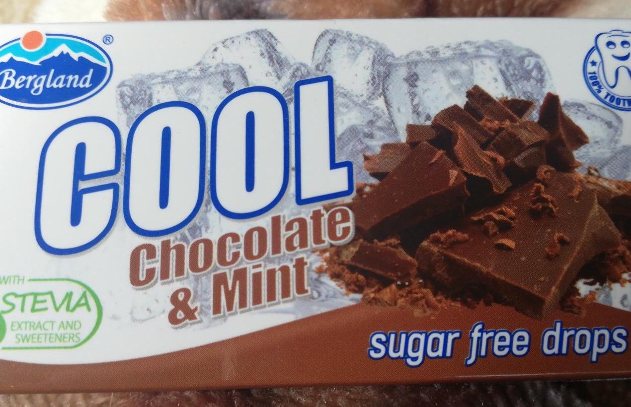 Képek - Csokoládé mentol ízű töltetlen cukormentes keménycukorka édesítőszerekkel Bergland