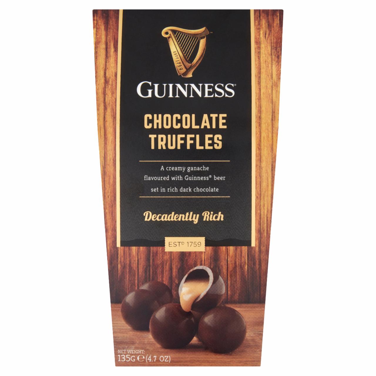 Képek - Guinness Twistwraps Guinness sörös trüffelkrémmel töltött csokoládégolyók 135 g