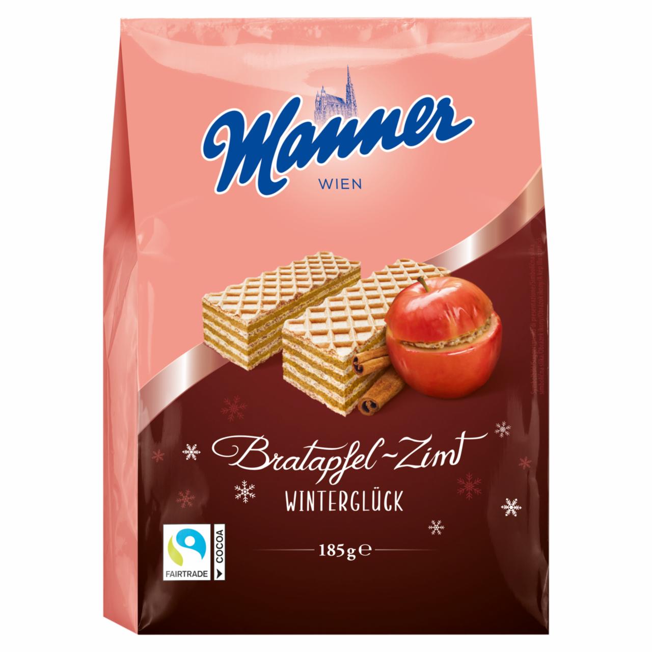 Képek - Manner ropogós ostyaszeletek almás-fahéjas krémtöltelékkel 185 g 