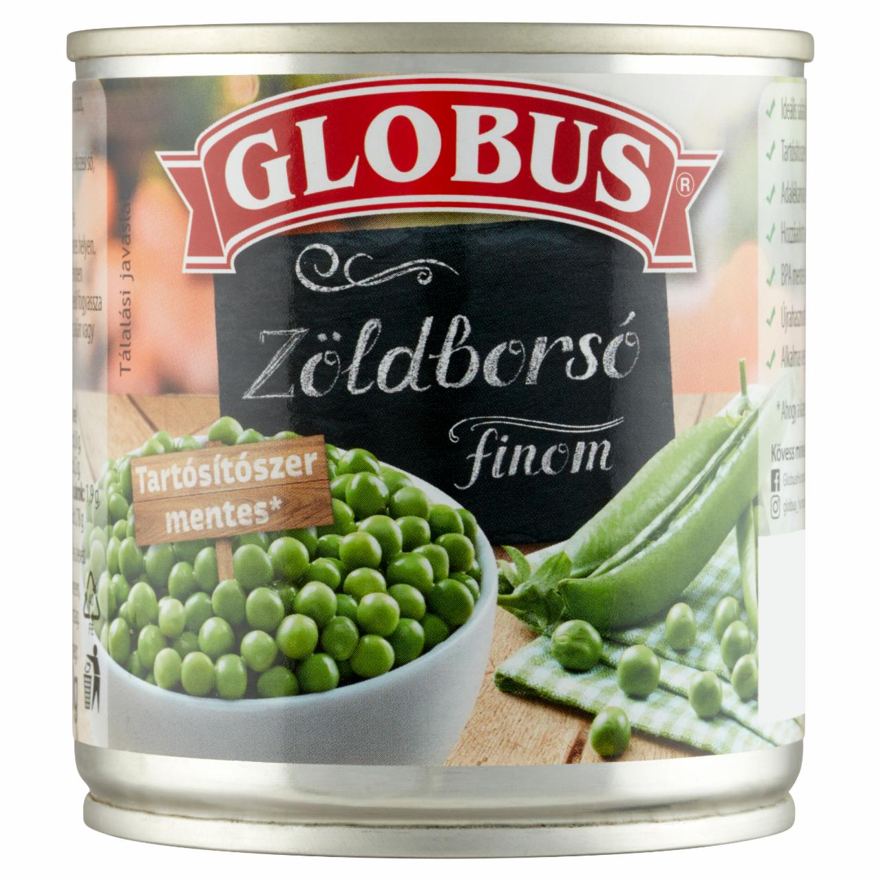 Képek - Globus finom zöldborsó 200 g