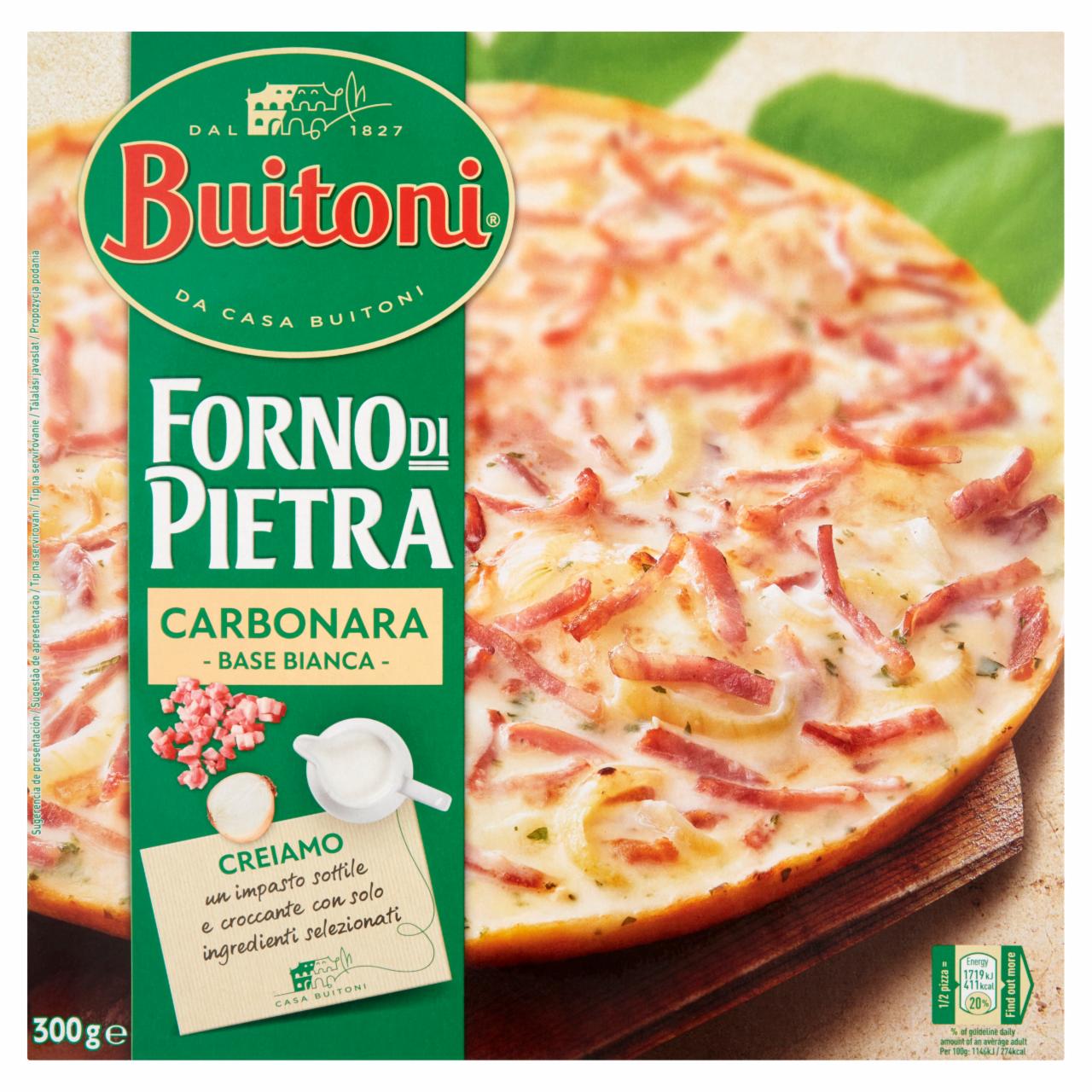 Képek - Buitoni Forno di Pietra gyorsfagyasztott Carbonara pizza 300 g