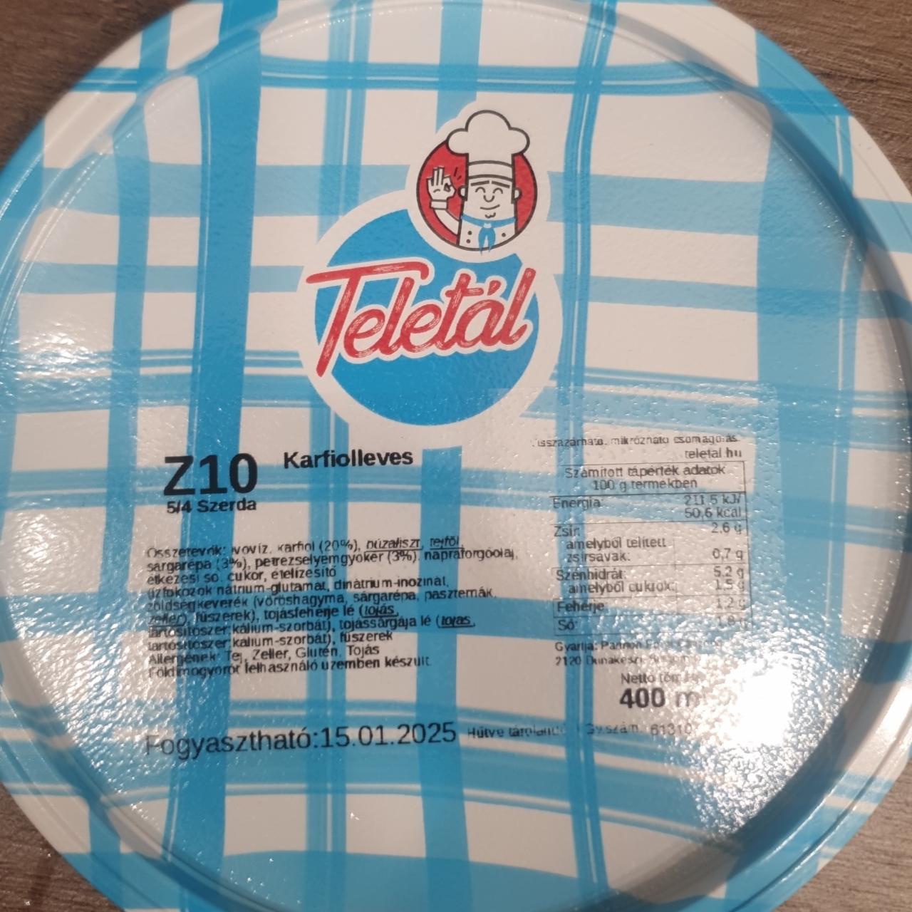 Képek - Karfiolleves Teletál