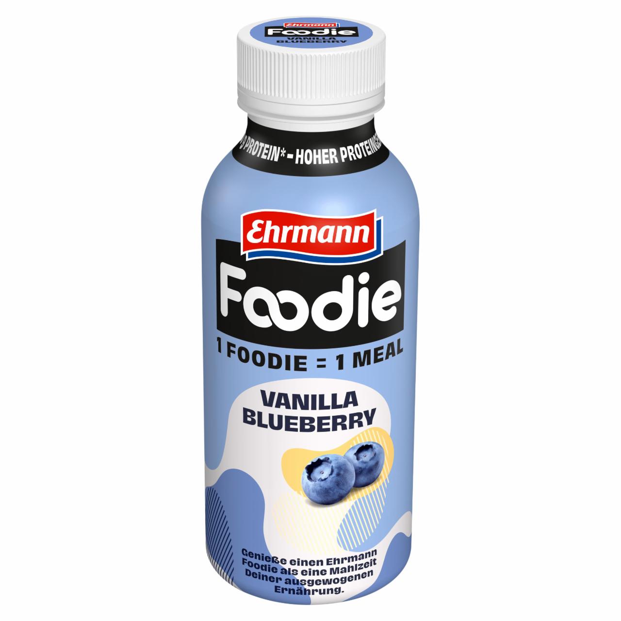 Képek - Ehrmann Foodie Vanilla-Blueberry UHT laktózmentes vanília-áfonya ízű ital zsírszegény tejjel 400 ml