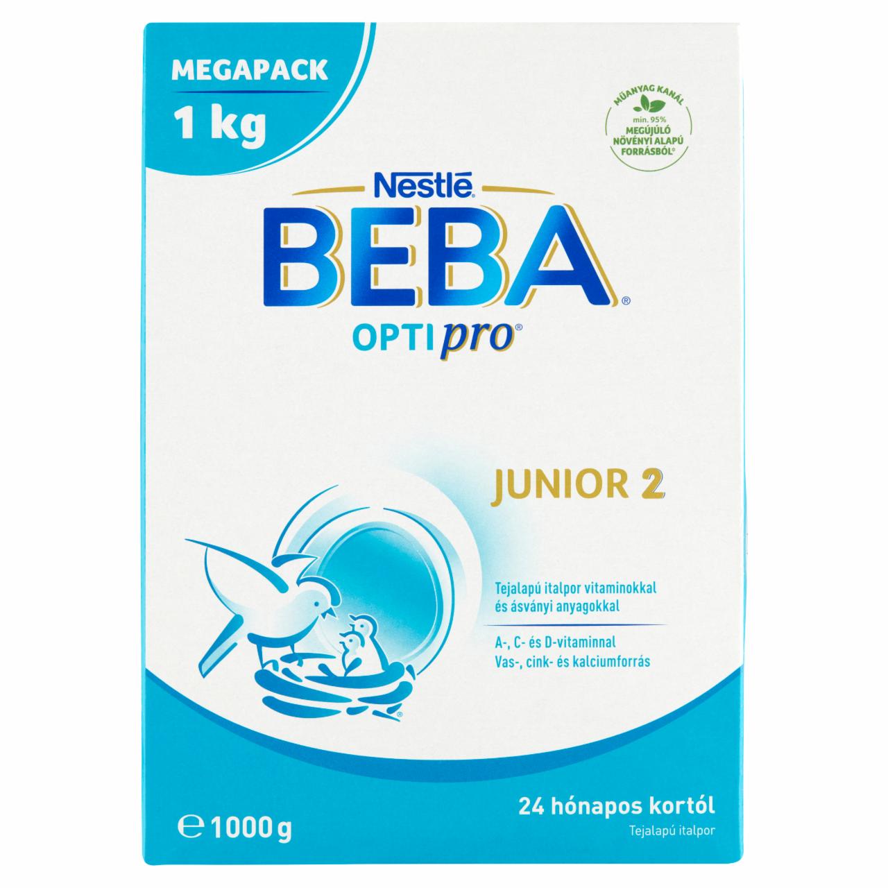 Képek - Beba Optipro Junior 2 tejalapú italpor 24 hónapos kortól 2 x 500 g (1000 g)
