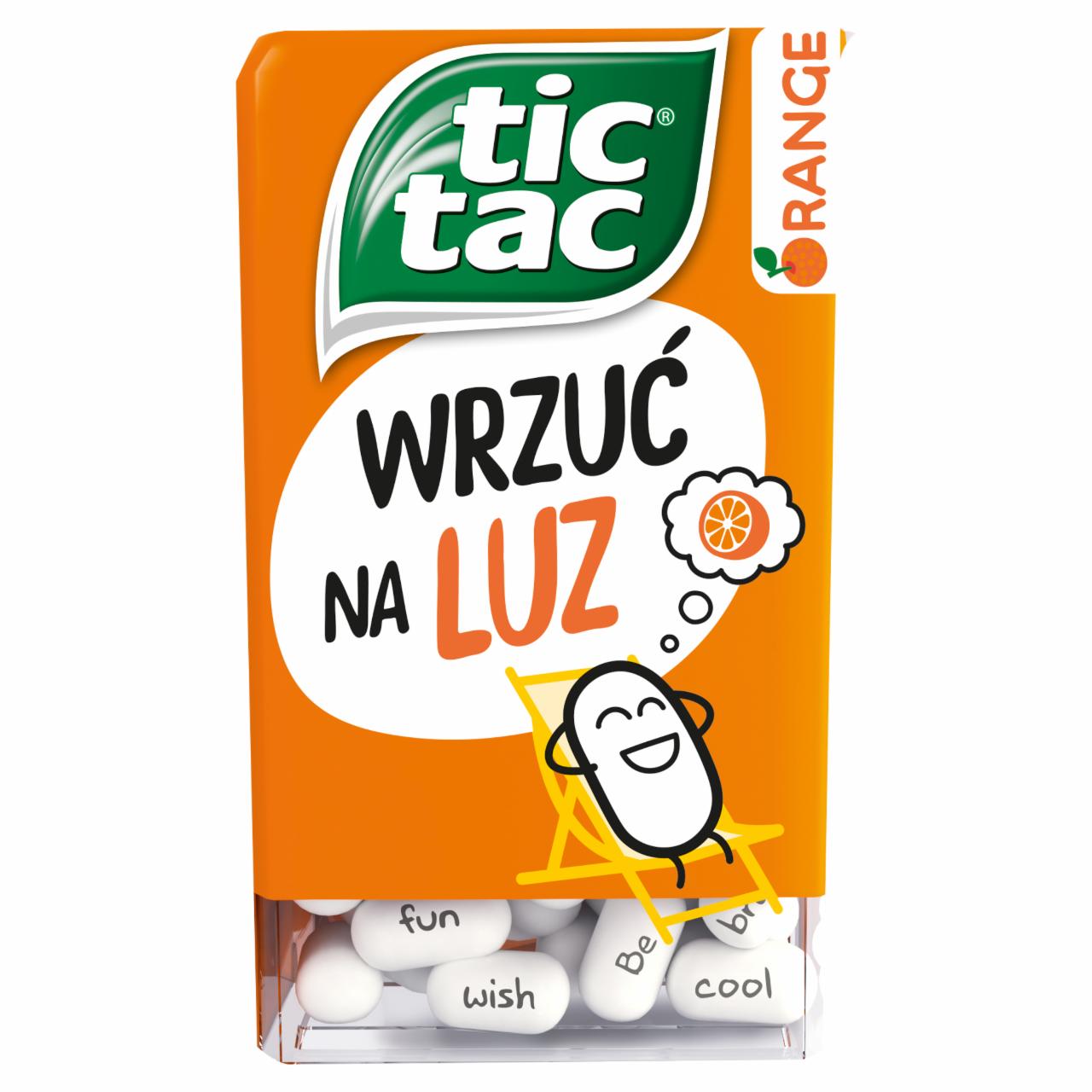 Képek - Orange narancsízű cukordrazsé Tic Tac