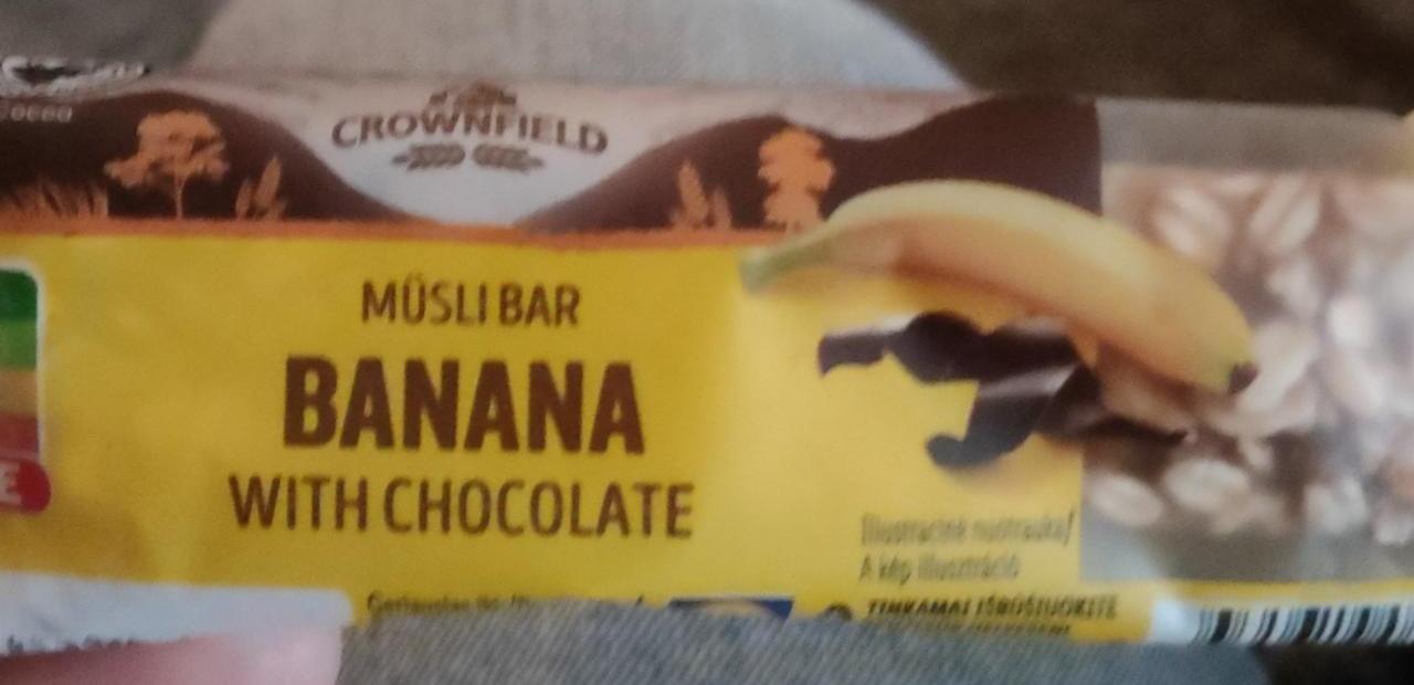 Képek - Müsli bar Banana with chocolate Crownfield