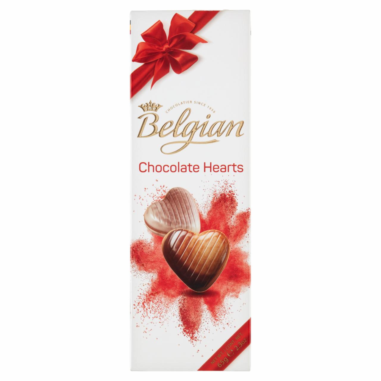 Képek - Belgian Chocolate Hearts belga csokoládé praliné 65 g