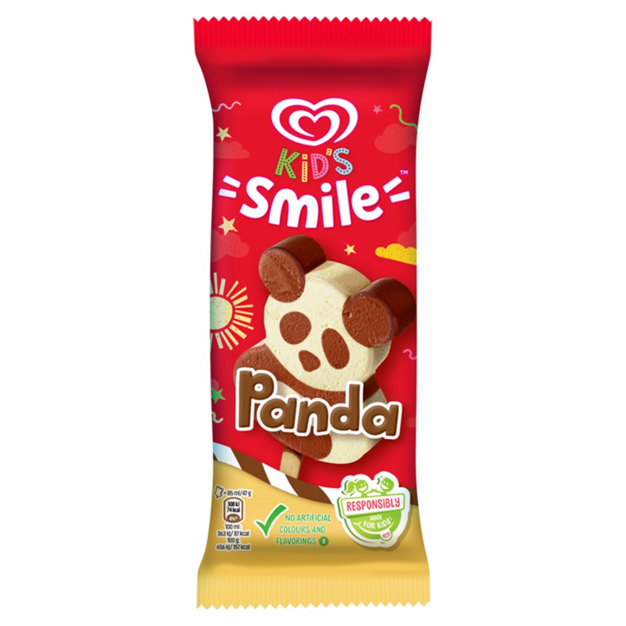 Képek - Algida Kids Smile pálcikás jégkrém Panda Kakaó-Vanília ízű 85 ml