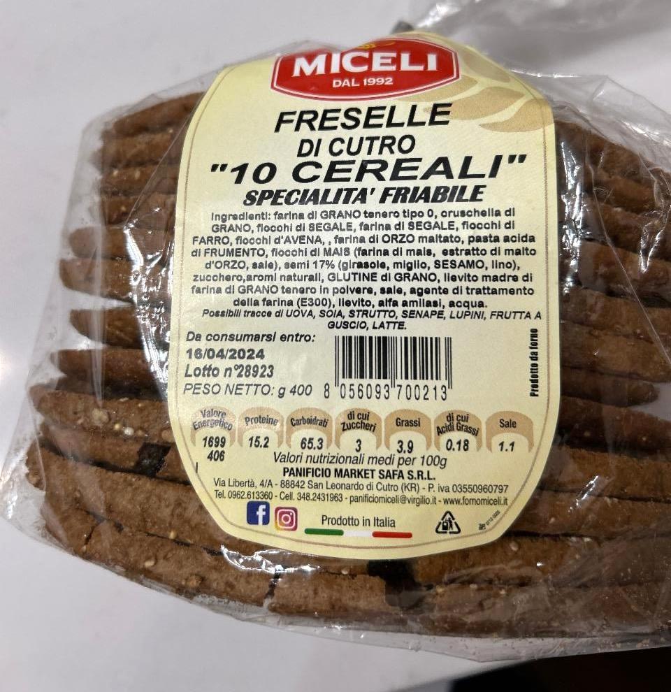 Képek - Freselle di cutro 10 cereali Miceli