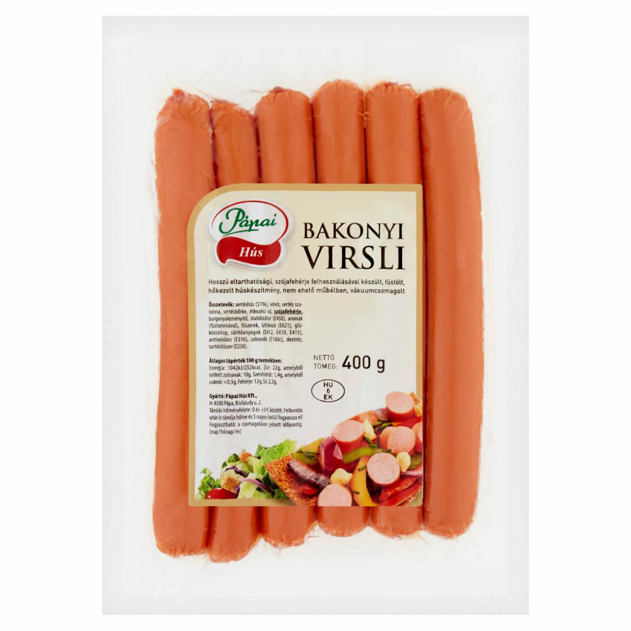 Képek - Pápai bakonyi virsli 400 g