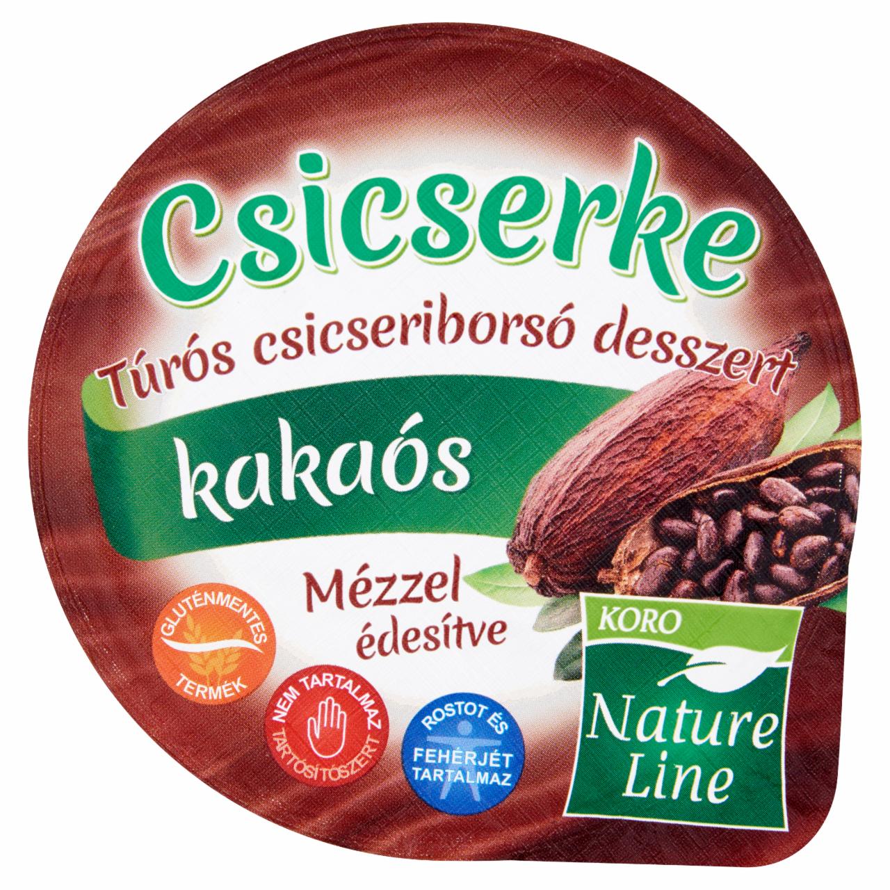 Képek - Koro Nature Line Csicserke kakaós-túrós csicseriborsó desszert 150 g