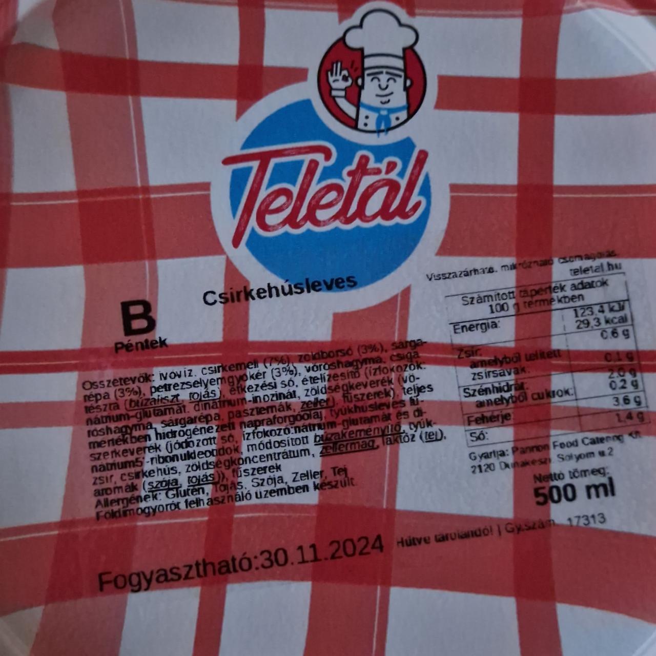 Képek - Csirkehúsleves Teletál