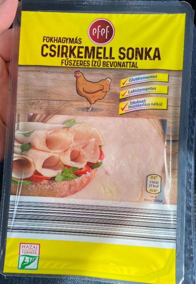 Képek - Fokhagymás csirkemell sonka fűszeres ízű bevonattal eFeF