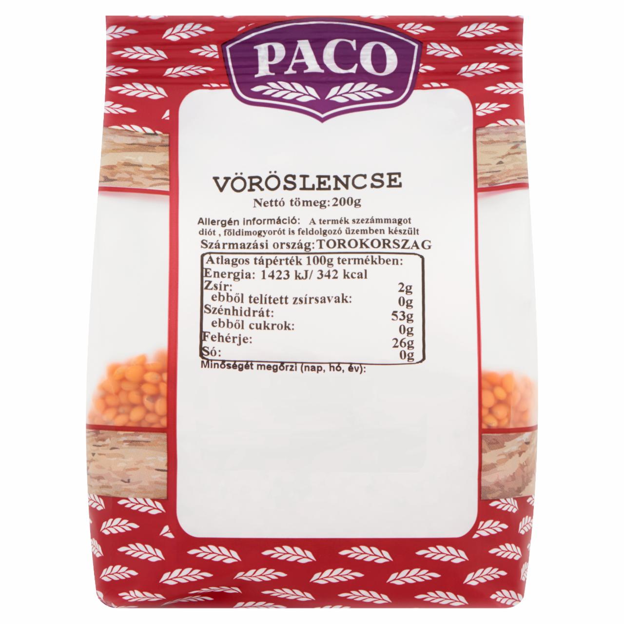 Képek - Paco vöröslencse 200 g