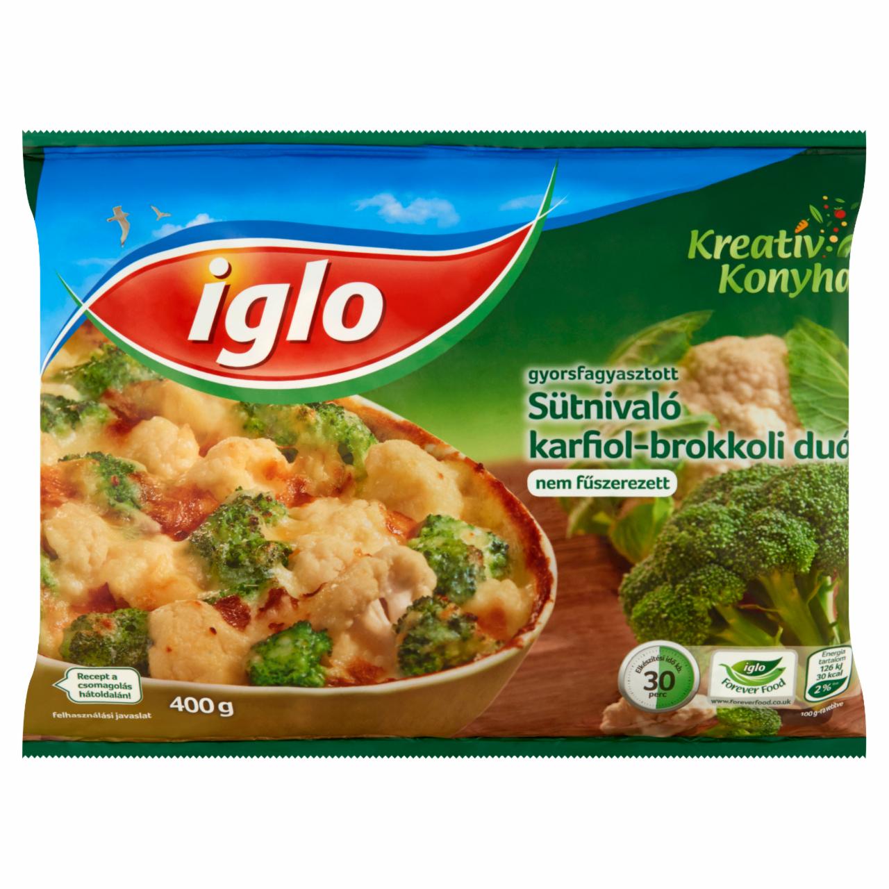Képek - Iglo Kreatív Konyha gyorsfagyasztott sütnivaló karfiol-brokkoli duó 400 g