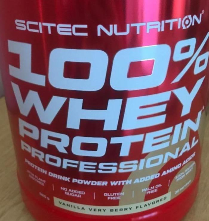 Képek - 100% Whey protein Professional Vanilla & Very Berry flavor Scitec Nutrition