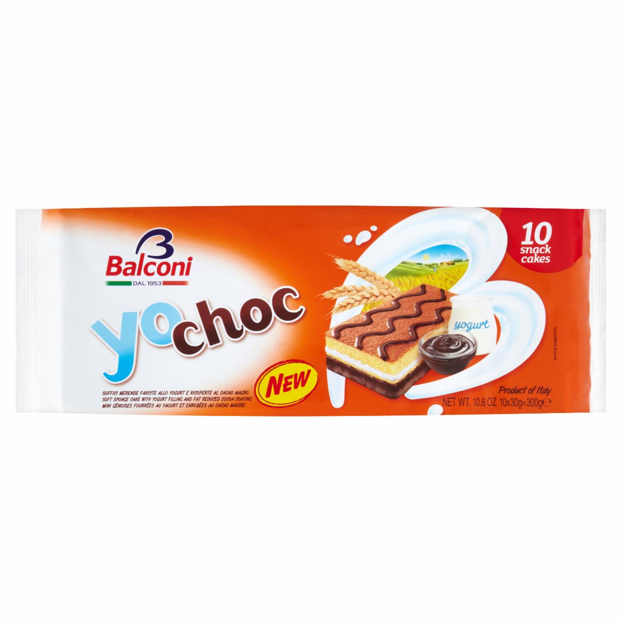 Képek - Balconi Yochoc zsírszegény joghurttal töltött kakaóval bevont sütő- és édesipari termék 300 g