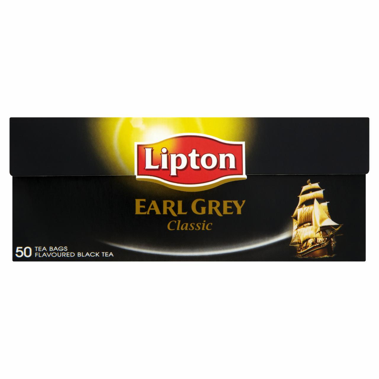 Képek - Lipton Earl Grey Classic bergamott ízesítésű fekete tea 50 filter 75 g
