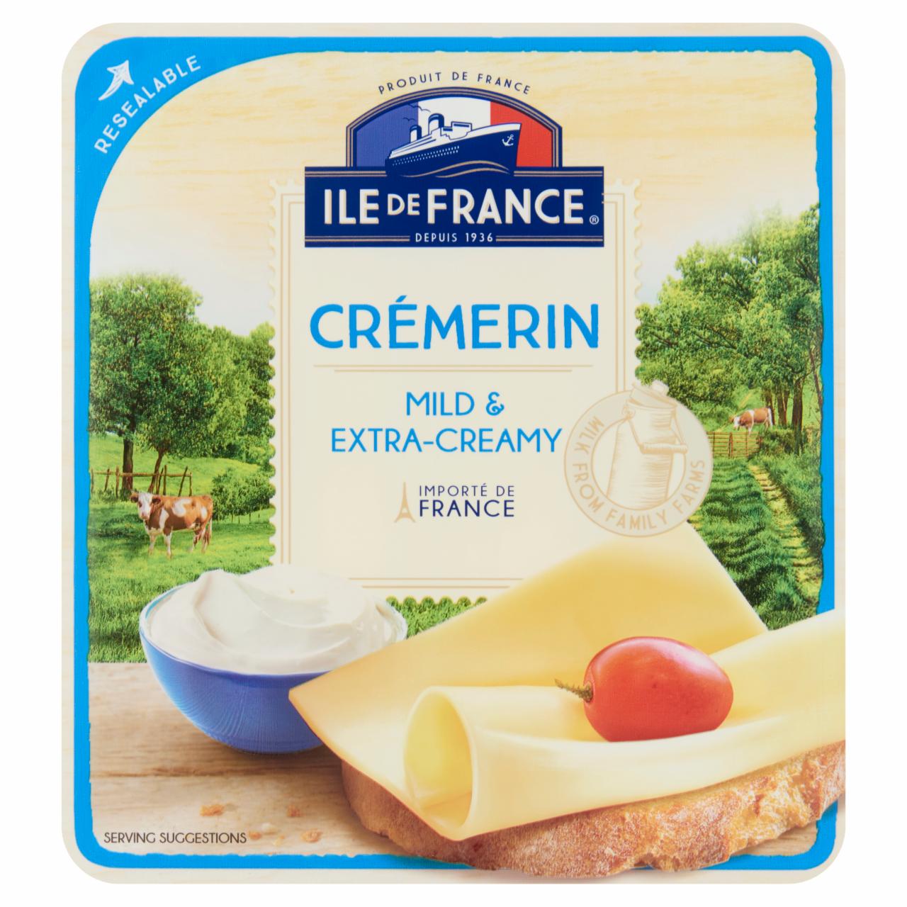 Képek - Ile de France Crémerin szeletelt zsíros félkemény sajt 100 g