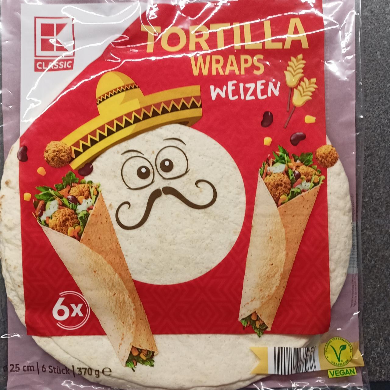 Képek - Tortilla wraps weizen K-Classic