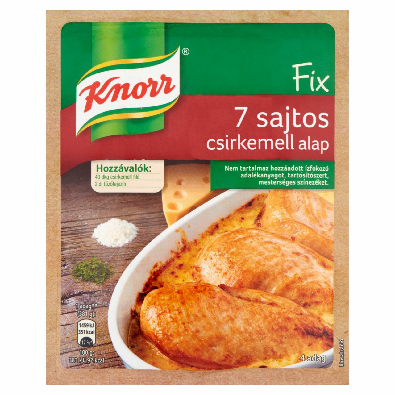 Képek - Knorr 7 sajtos csirkemell alap 35 g