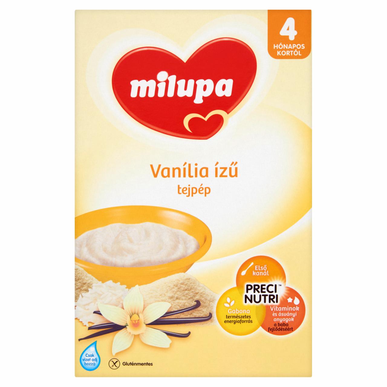 Képek - Milupa vanília ízű tejpép 4 hónapos kortól 250 g