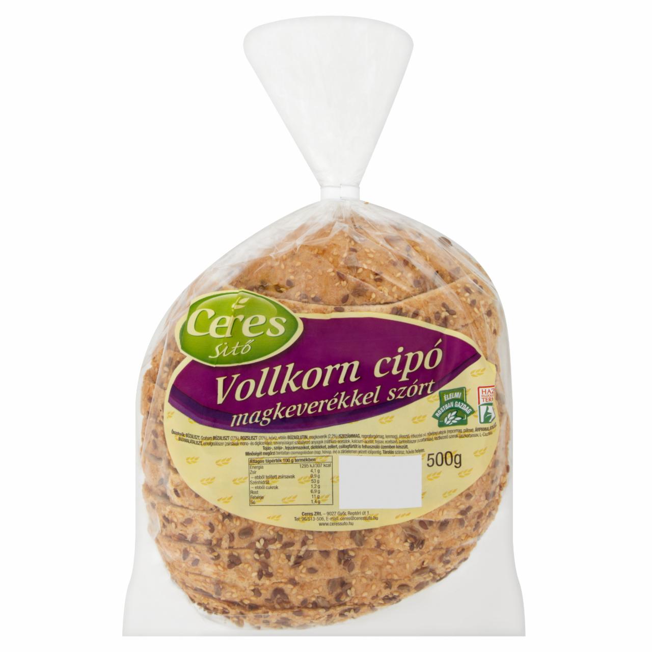 Képek - Ceres Sütő Vollkorn magkeverékkel szórt cipó 500 g