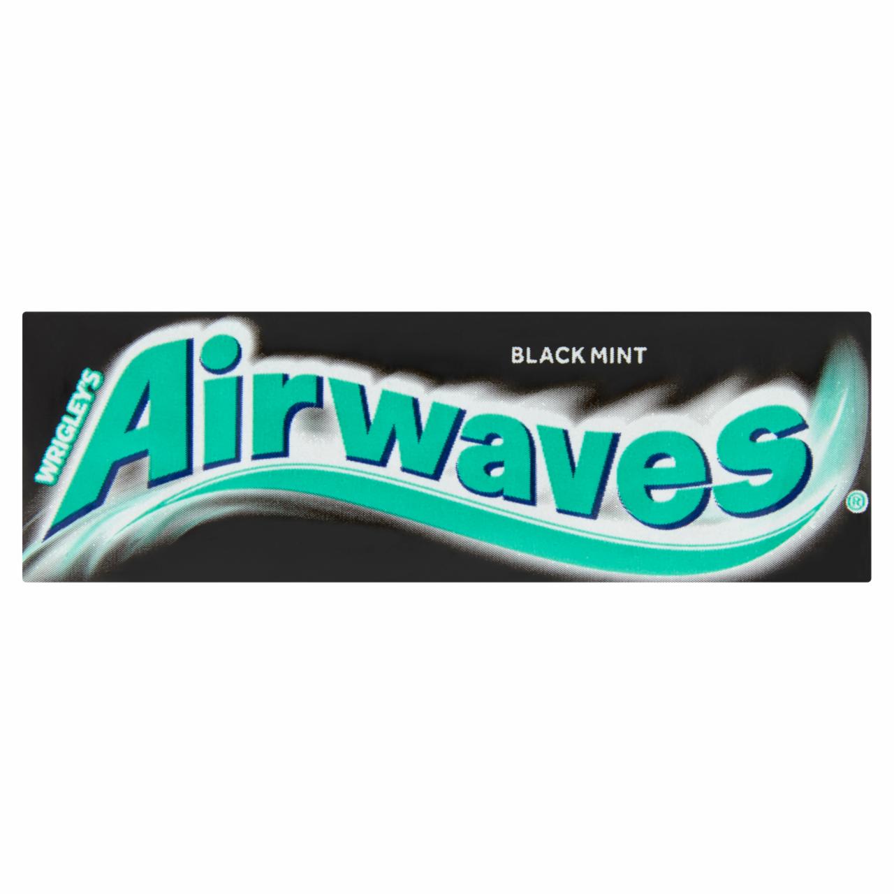 Képek - Airwaves Black Mint mentol- és ánizsízű cukormentes rágógumi édesítőszerrel 14 g