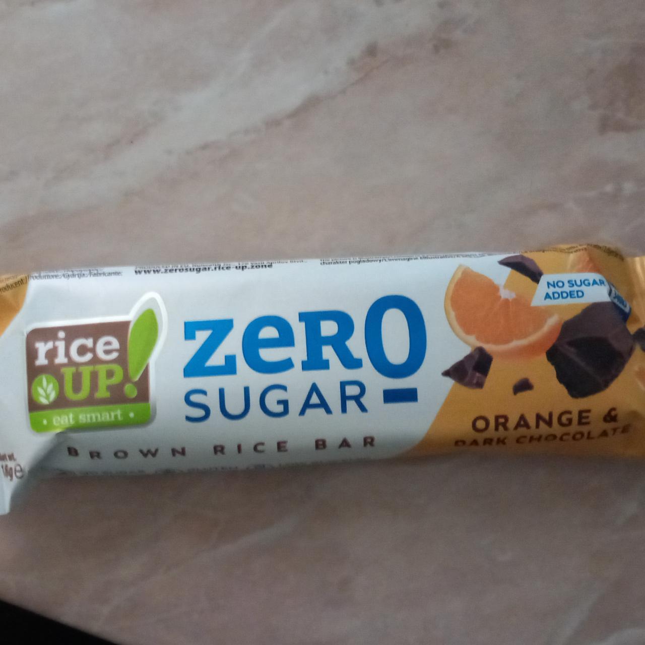 Képek - brown rice bar zero sugar orange & dark chocolate Rice Up!