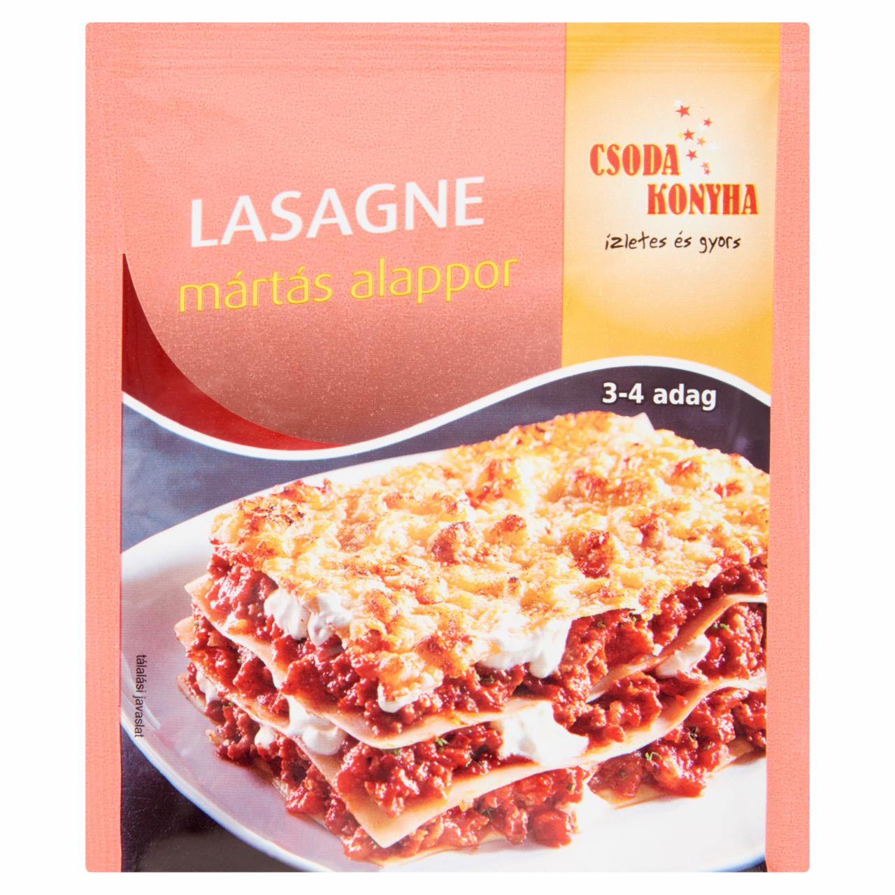 Képek - Csoda Konyha lasagne mártás alappor 48 g