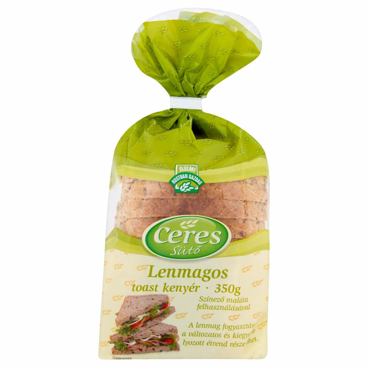 Képek - Ceres Sütő lenmagos toast kenyér 350 g