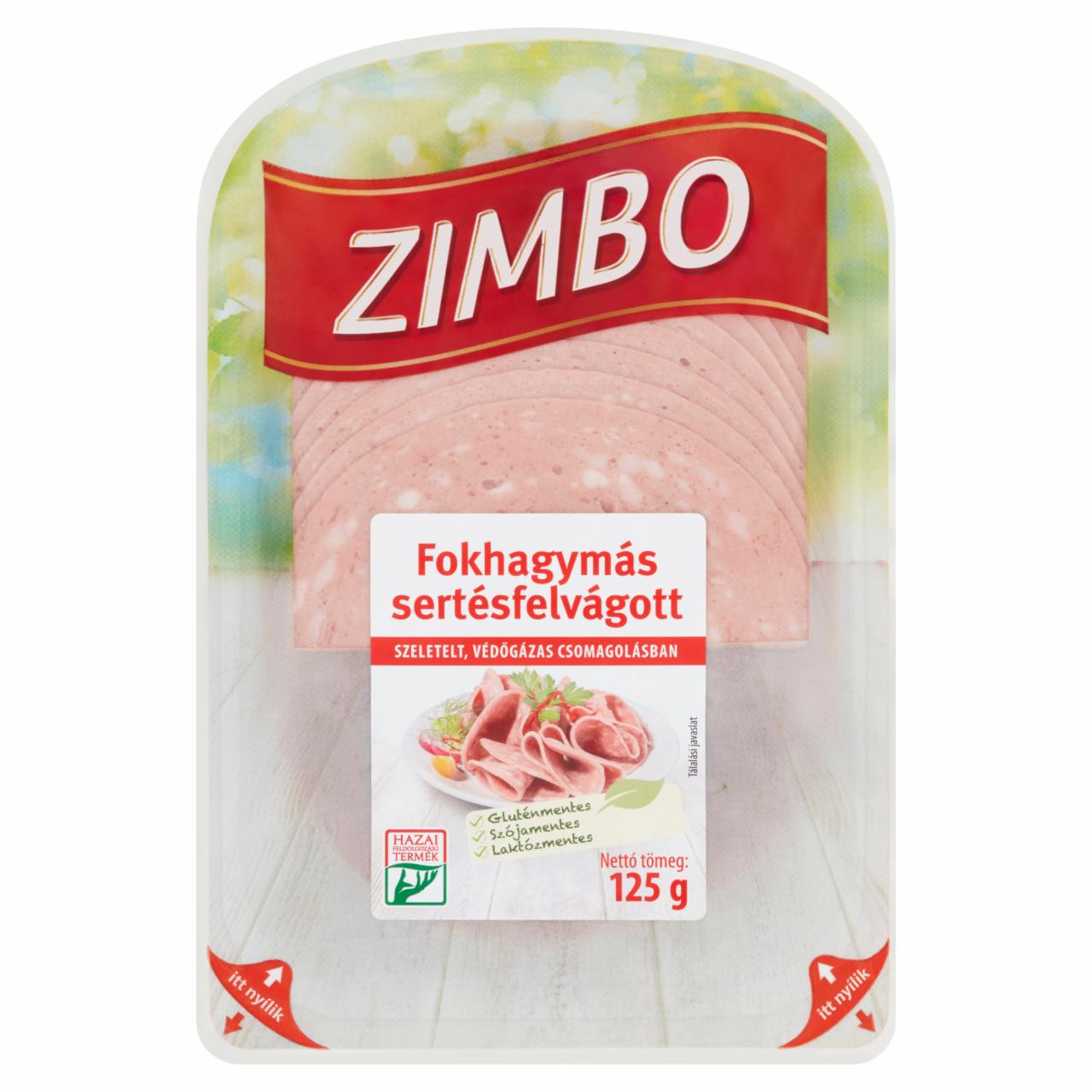 Képek - Zimbo szeletelt fokhagymás sertésfelvágott 125 g